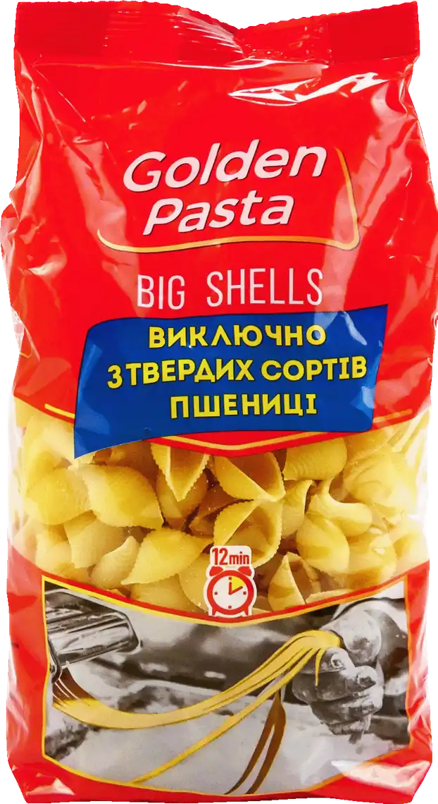 Фото 1 - Макаронні вироби Golden Pasta Мушлі 400 г