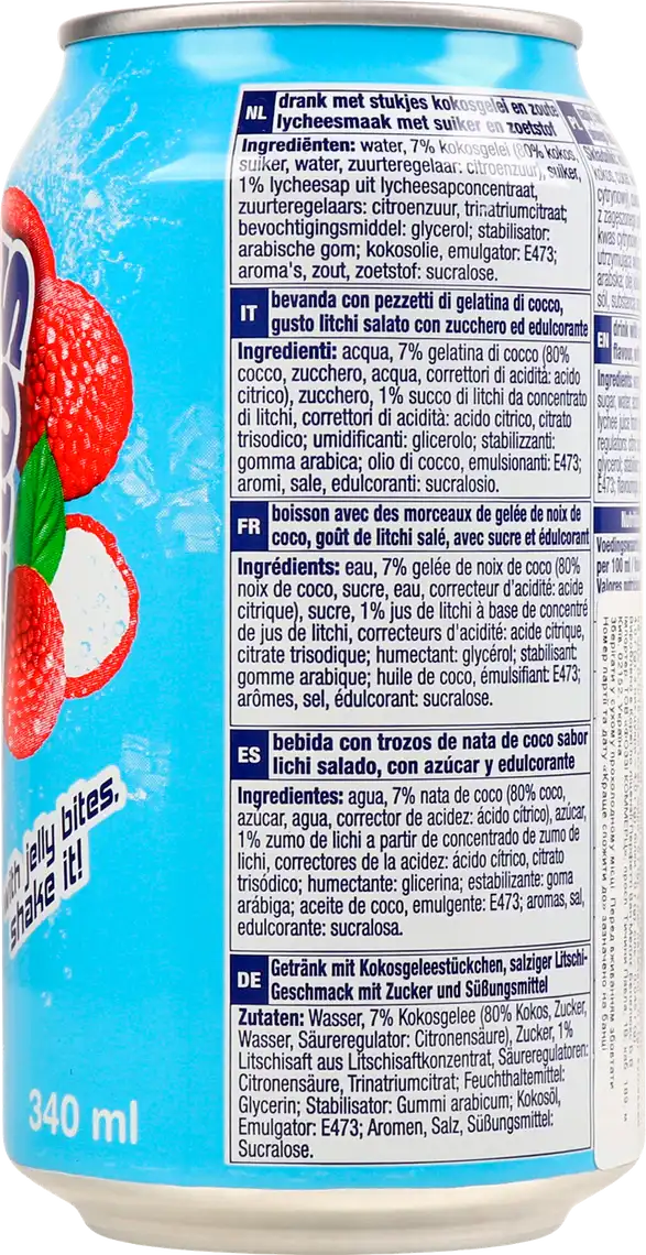 Фото 2 - Напій Mentos Salty Lychee з кокосовим желе негазований 340 мл