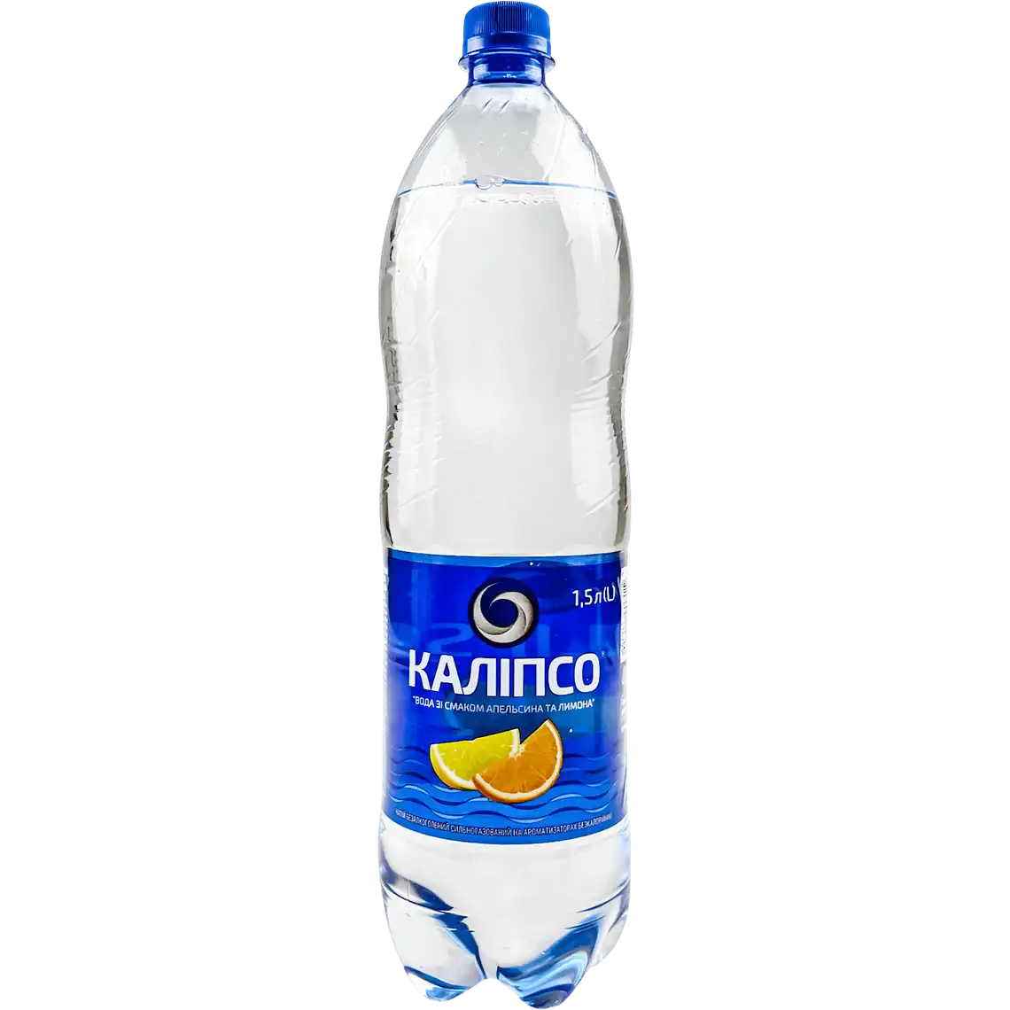 Фото 1 - Вода Каліпсо зі смаком апельсина та лимона сильногазована 1.5 л