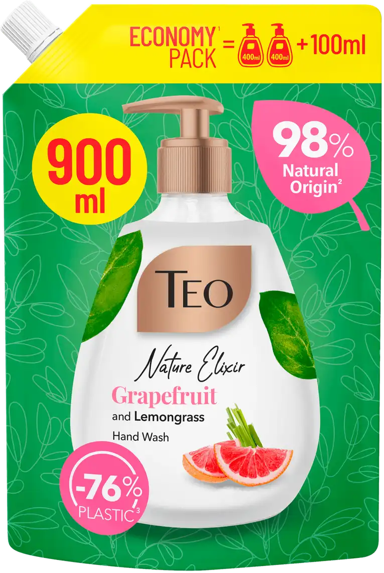 Фото 1 - Мило рідке Teo Grapefruit 900 мл