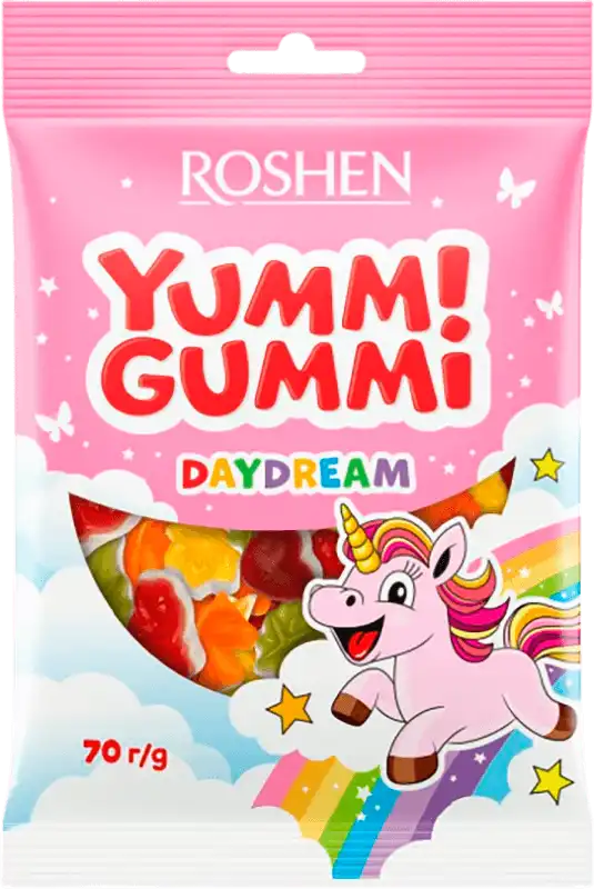 Фото 1 - Цукерки Roshen Yummi Gummi Daydream желейні 70 г