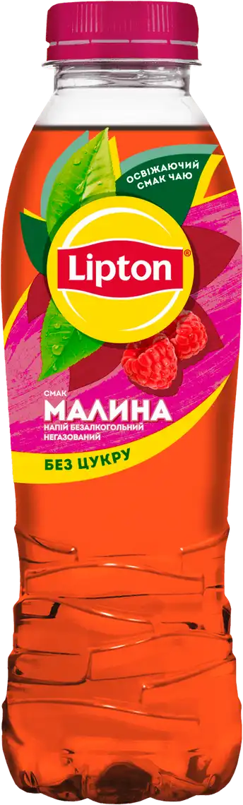 Фото 1 - Чай Lipton чорний зі смаком малини 0.5 л