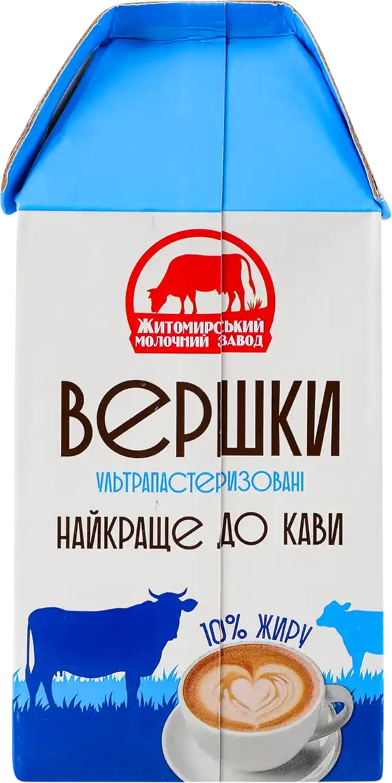 Фото 2 - Вершки Житомирський Молочний Завод 10% 500 г