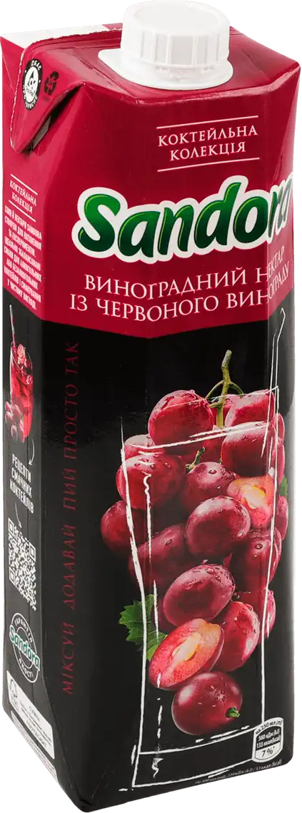 Фото 2 - Нектар Sandora Cocktail Collection з червоного винограду 950 мл