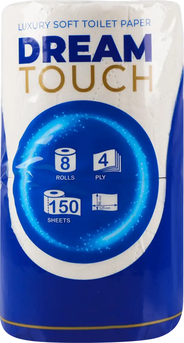Фото 2 - Туалетний папір Ruta Dream touch білий 4-шаровий 8 шт