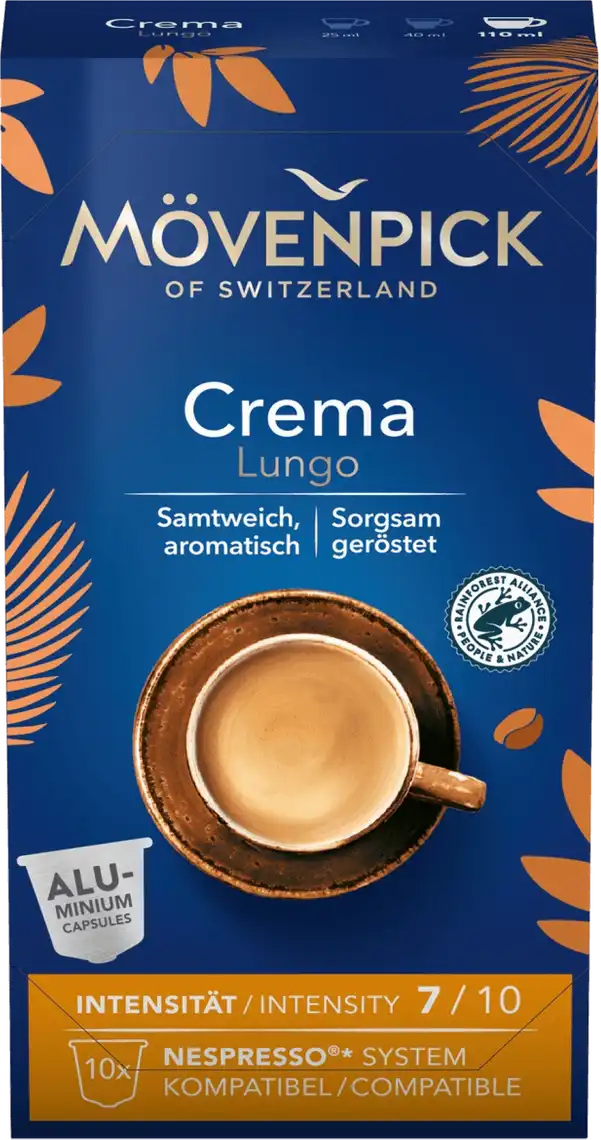 Фото 1 - Кава Movenpick Crema Lungo в капсулах 10х5.7 г