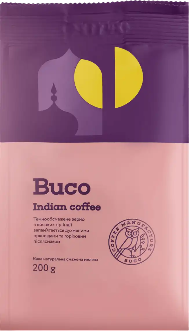 Фото 1 - Кава Buco мелена Рецепт Індії 200 г