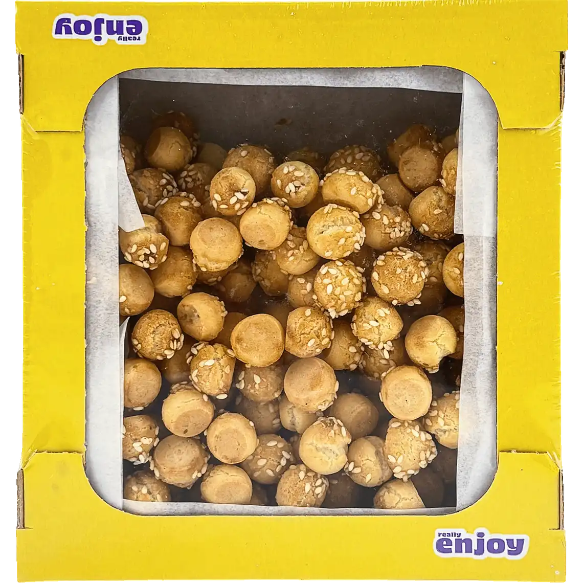 Фото 1 - Печиво Toniya Клубочки з кунжутом здобне 130 г