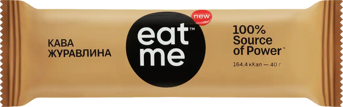 Фото 1 - Батончик Eat Me кава та журавлина 40 г