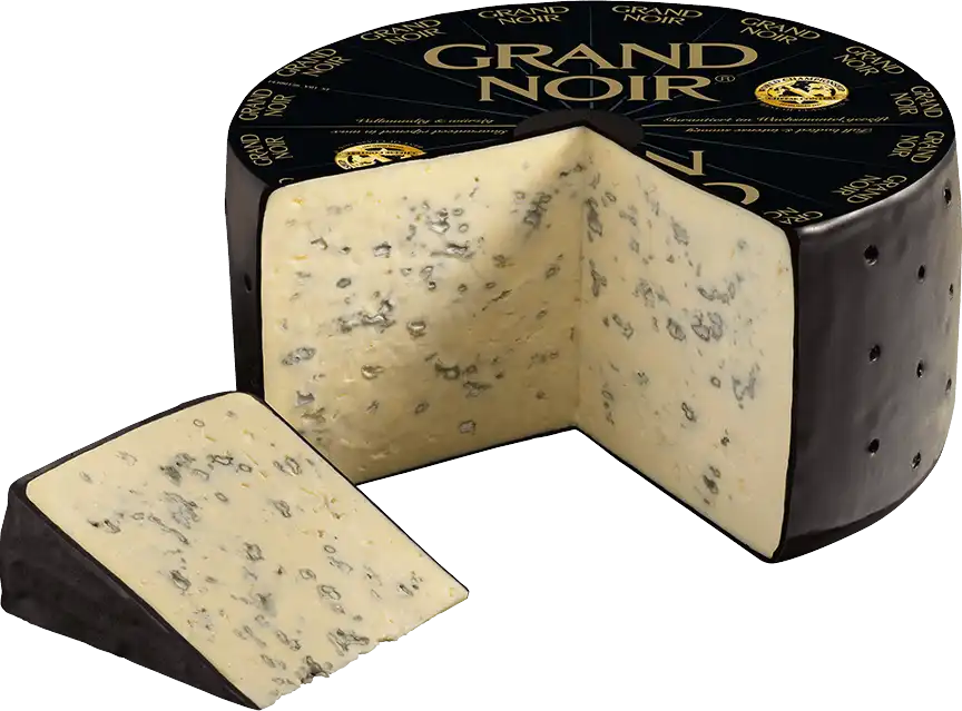 Фото 1 - Сир Kaserei DorBlu Grand Noir 60% ваговий