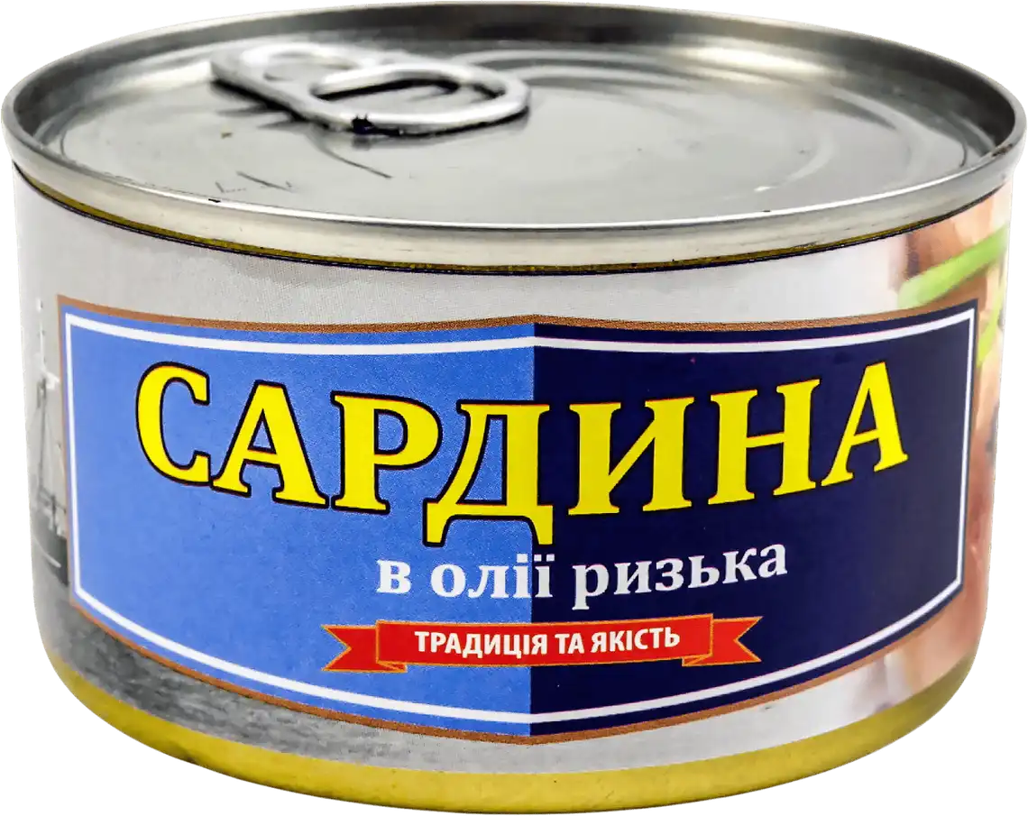 Фото 1 - Сардина Рибацька Артіль Ризька в олії 230 г