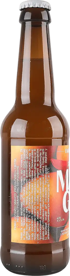 Фото 3 - Пиво Уманьпиво Spicy Mango світле 4.5% 0.33 л