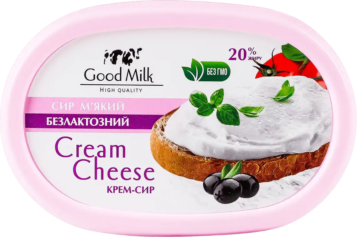 Фото 2 - Крем-сир Good Milk безлактозний 20% 135 г