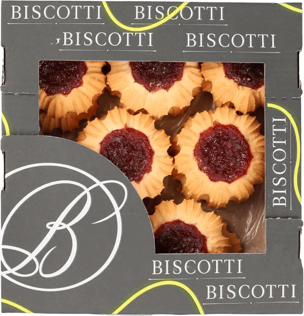 Фото 1 - Печиво Biscotti Шарлотка фруктова здобне 305 г
