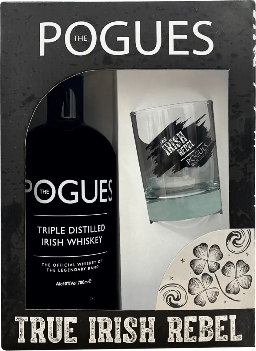 Фото 1 - Віскі The Pogues 40% 0.7 л набір з склянкою 290 мл
