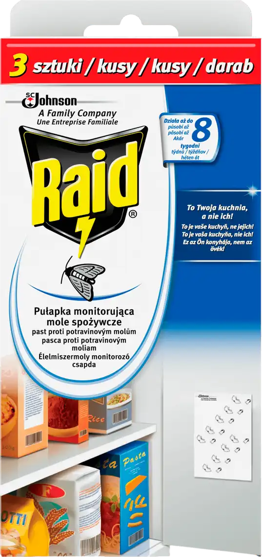 Фото 1 - Cтікери Raid від харчової молі 3 шт