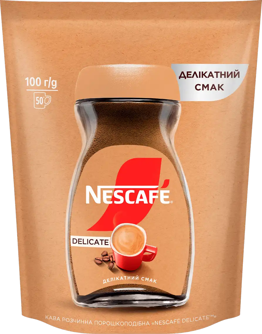 Фото 1 - Кава Nescafe Delicate розчинна 100 г