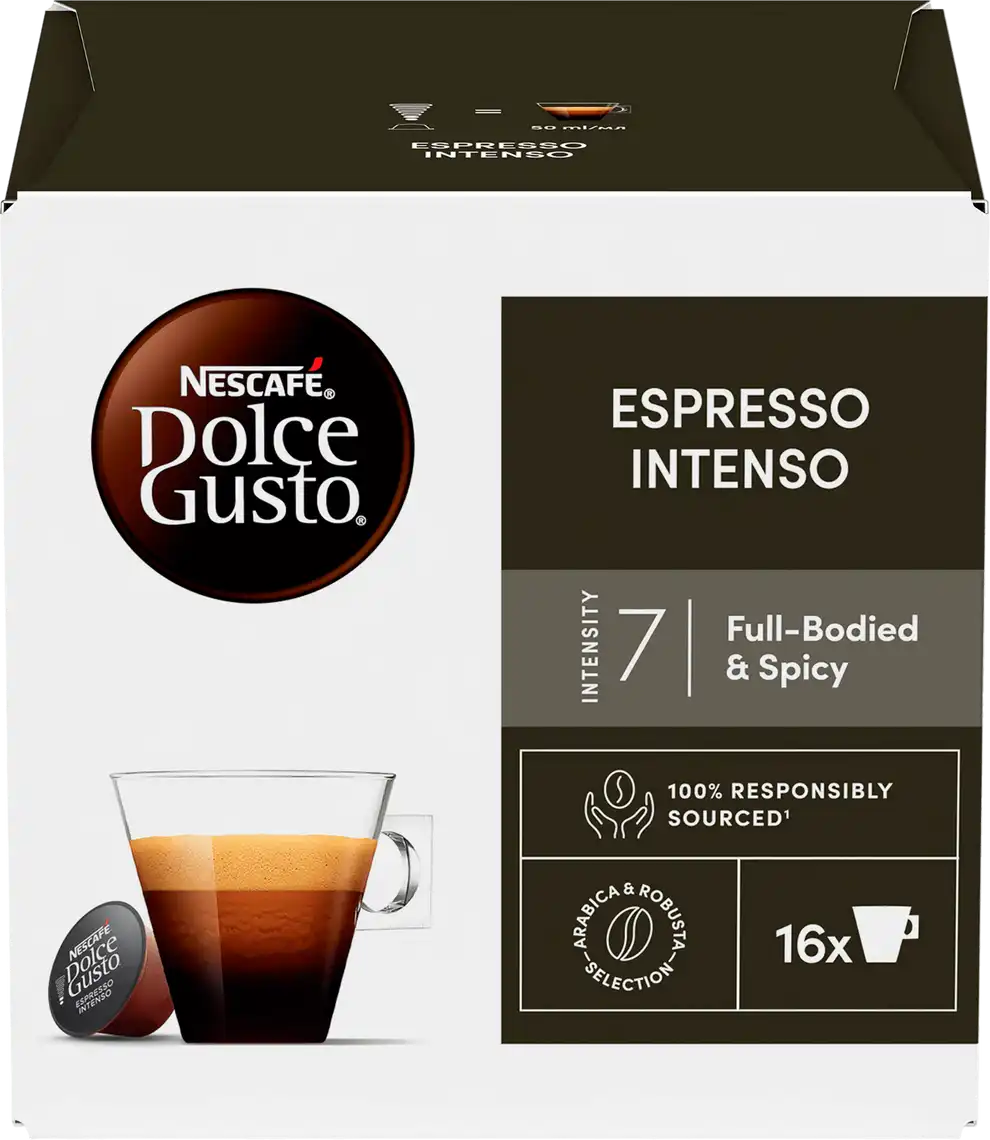 Фото 1 - Кава Nescafe Dolce Gusto Espresso Intenso мелена в капсулах 16x7 г