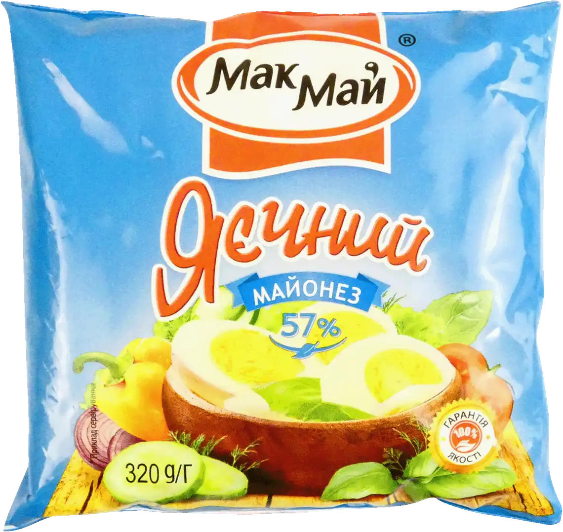 Фото 1 - Майонез МакМай Яєчний 57% 320 г