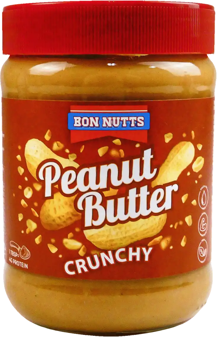 Фото 1 - Паста Bon Nutts Арахісова хрустка 500 г