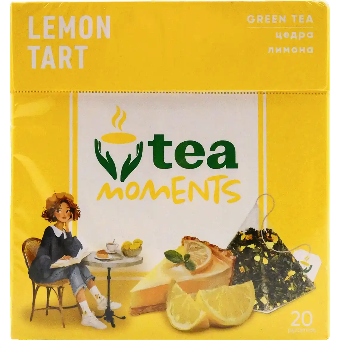 Фото 1 - Чай Tea Moments Лимонний тарт зелений 20х1.8 г