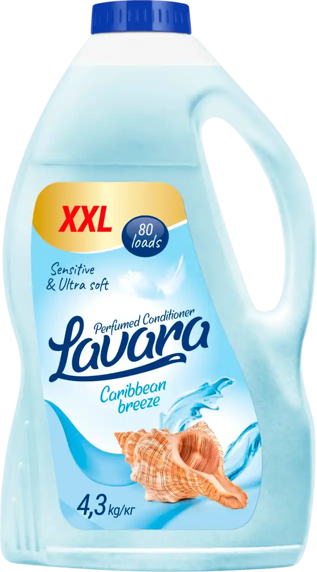 Фото 1 - Кондиціонер-ополіскувач Lavara Caribbean breeze для тканин 4.3 л