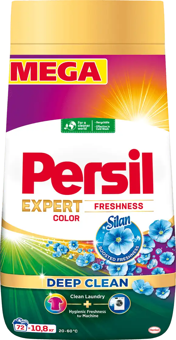 Фото 1 - Пральний порошок Persil Expert Deep Clean Автомат Color Свіжість від Silan 10.8 кг