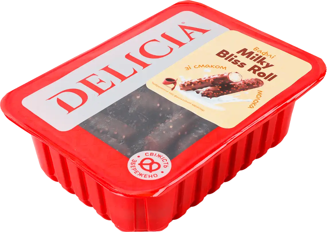 Фото 2 - Вафлі Delicia Milky Bliss Roll 450 г