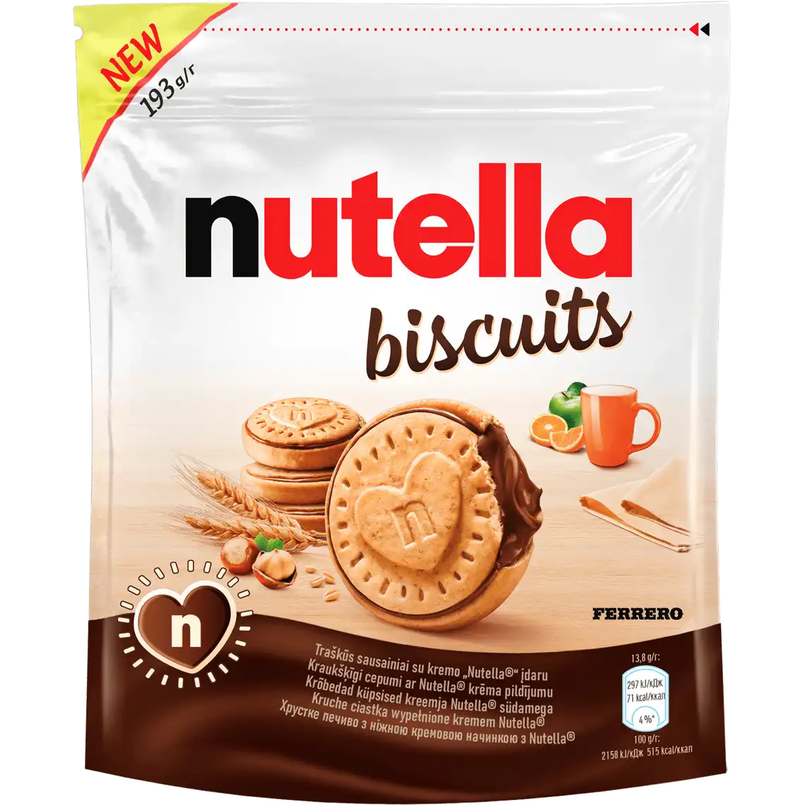 Фото 1 - Печиво Nutella Buscuits 193 г