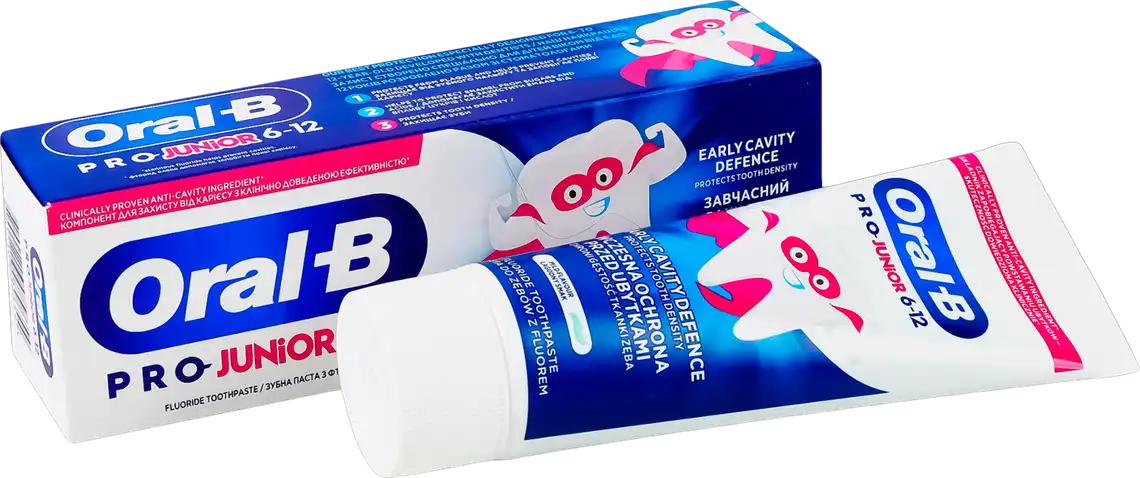 Фото 2 - Зубна паста Oral-B Pro-Junior Ніжний Смак дитяча 75 мл