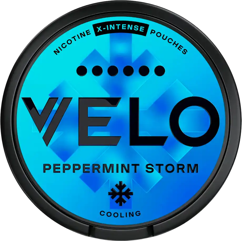 Фото 1 - Паучі Velo Peppermint Storm Екстра-інтенсивний безтютюнові нікотиновмісні