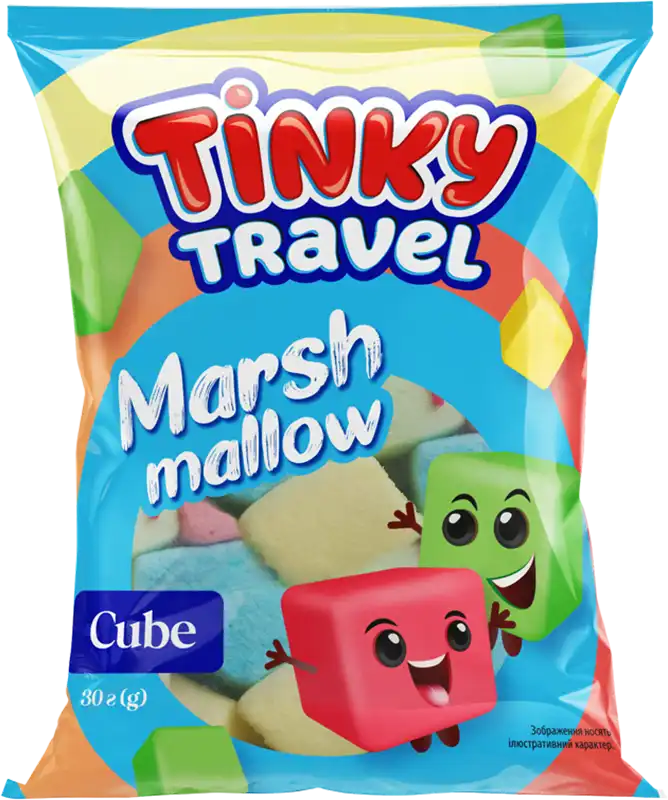 Фото 1 - Маршмеллоу Tinky Travel Cube 30 г
