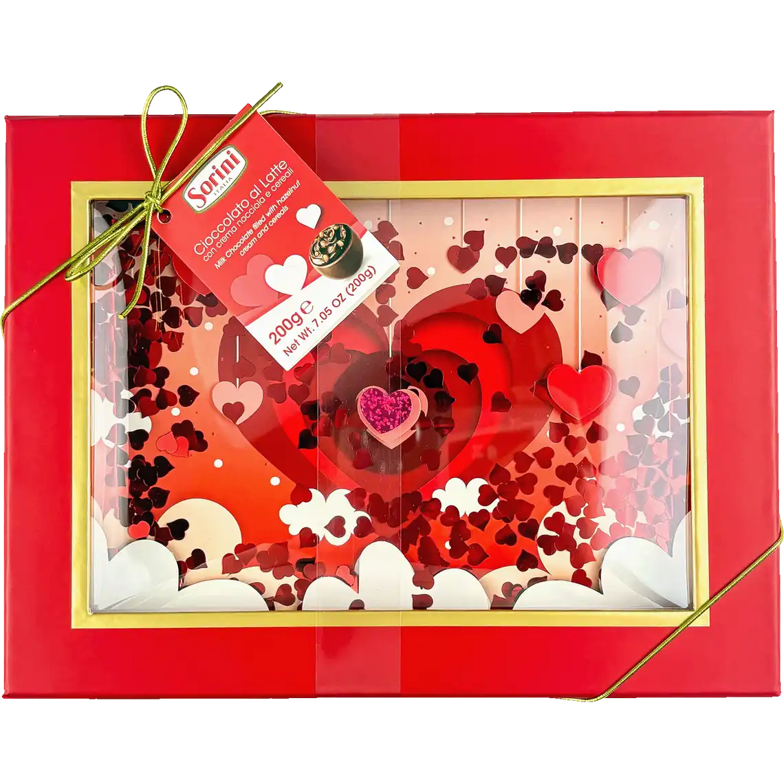 Фото 1 - Цукерки Sorini Love Box шоколадні праліне 200 г