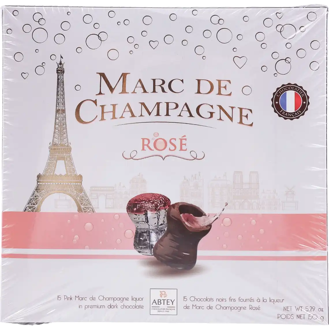 Фото 1 - Цукерки Abtey Moments Champagne Rose з лікером 150 г