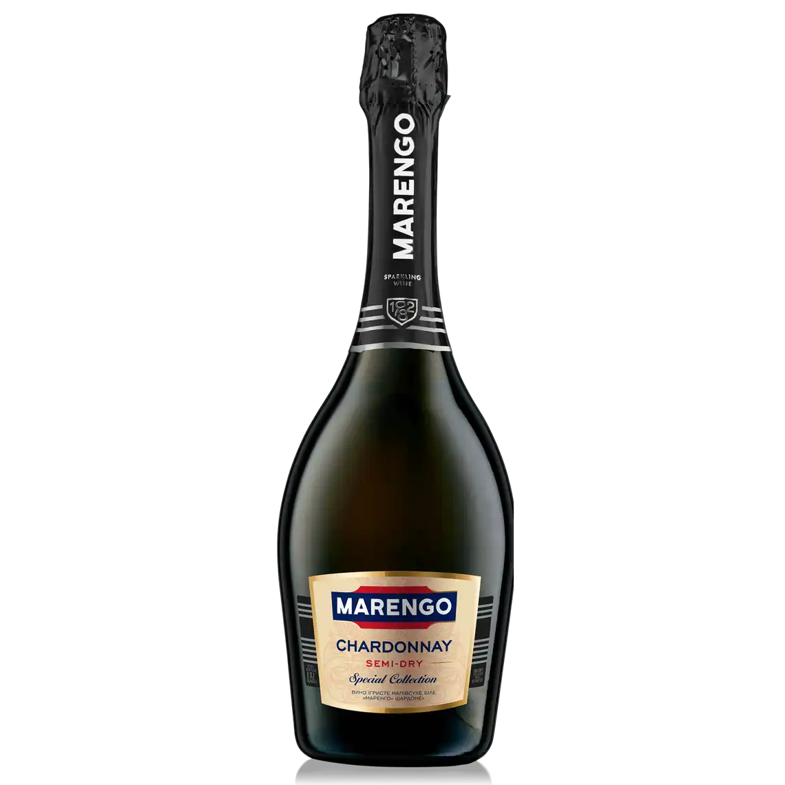Фото 1 - Вино ігристе Marengo Chardonnay біле напівсухе 13.5% 0.75 л