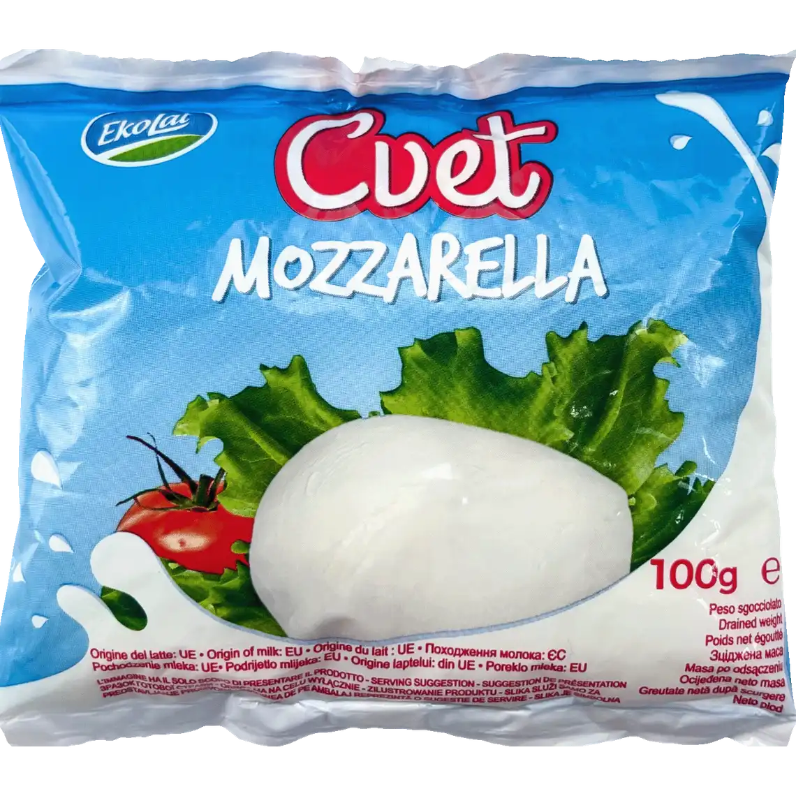 Фото 1 - Сир Cvet Моцарела 40% 100 г