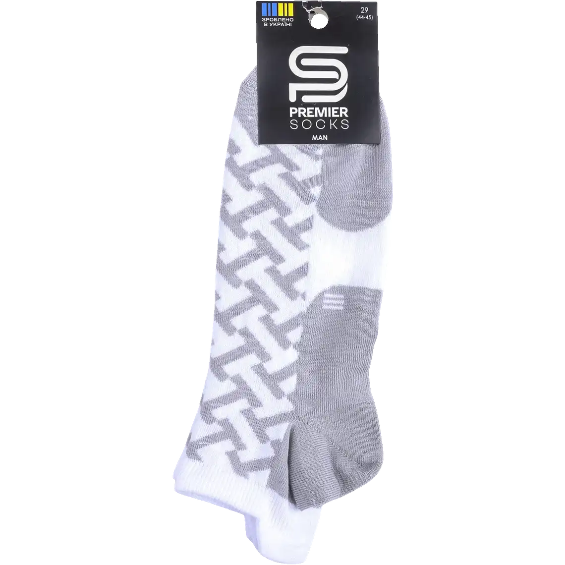 Фото 1 - Шкарпетки Premier Socks 658-3Д чоловічі спорт з 3Д бортом білий р.29