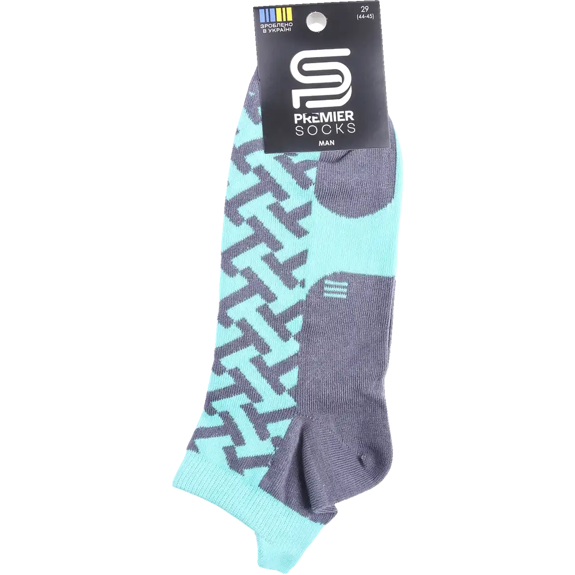 Фото 1 - Шкарпетки Premier Socks 658-3Д чоловічі спорт з 3Д бортом блакитний р.29