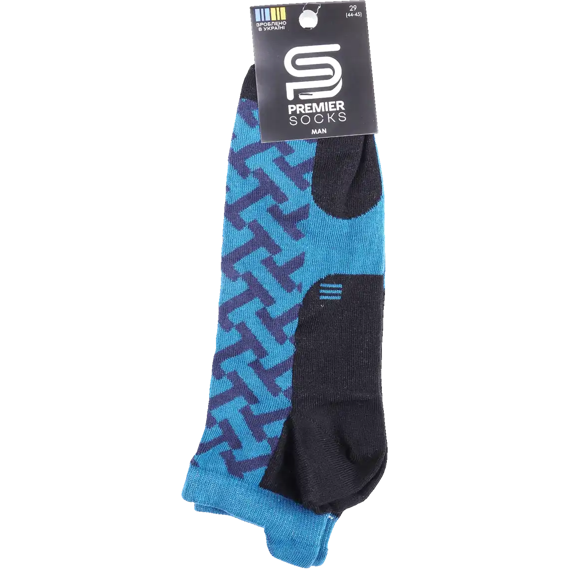 Фото 1 - Шкарпетки Premier Socks 658-3Д чоловічі спорт з 3Д бортом синій р.29