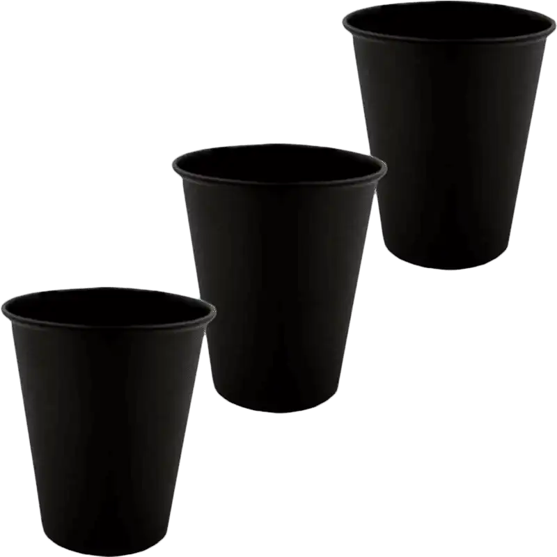 Фото 1 - Стакани паперові Allegro Total Black 110 мл 10 шт
