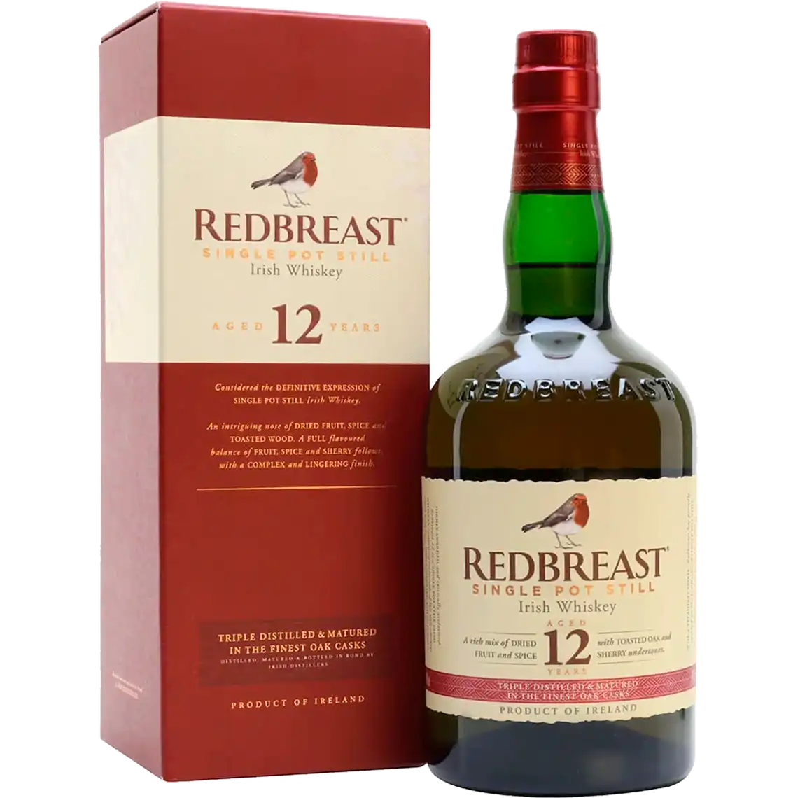 Фото 1 - Віскі Redbreast 12 років витримки 40% 0.7 л в коробці