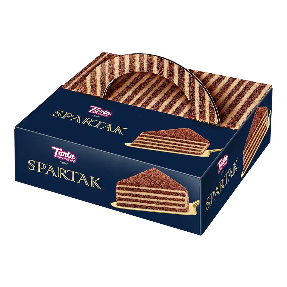 Фото 1 - Торт Tarta Spartak бісквітний 600 г