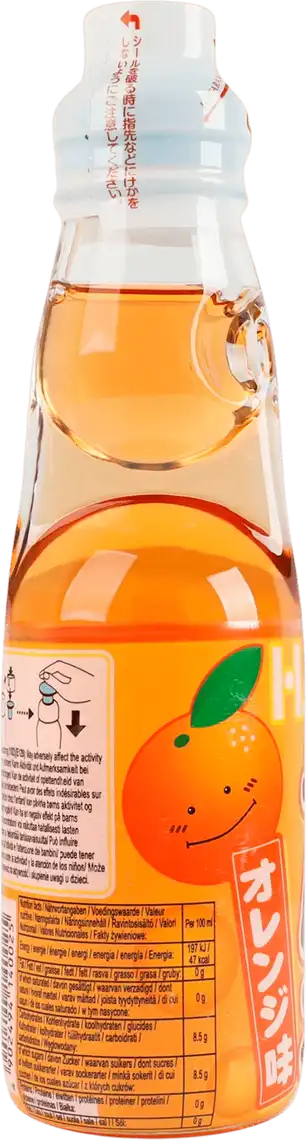 Фото 4 - Лимонад Hata Ramune Orange 200 мл