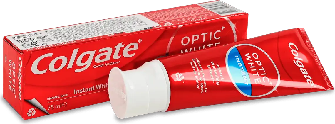 Фото 5 - Зубна паста Colgate Optic White Миттєве відбілювання 75 мл