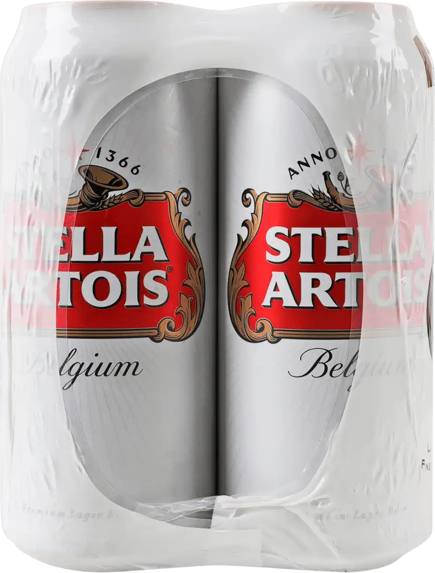 Фото 2 - Набір пива Stella Artois світле 4 шт х 0.5 л