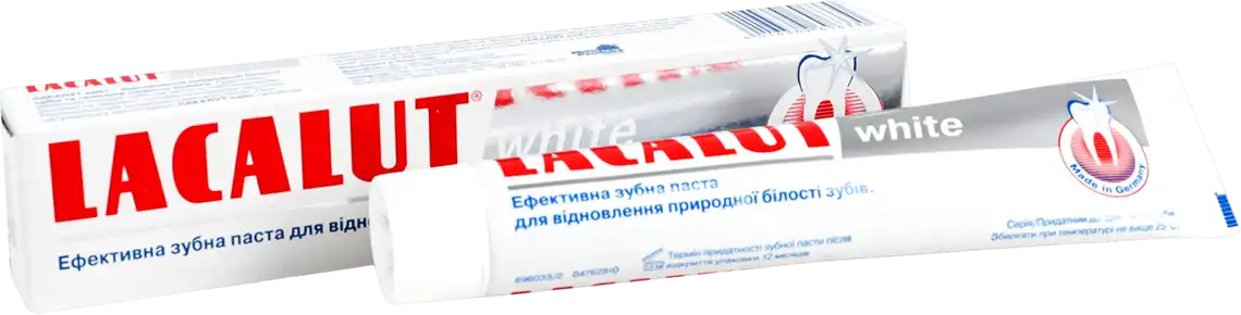 Фото 5 - Зубна паста Lacalut White 75 мл