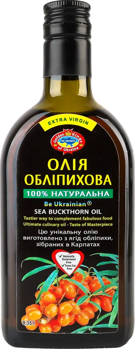 Фото 1 - Олія обліпихова Golden Kings нерафінована холодного віджиму 350 мл