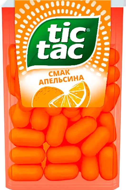 Фото 1 - Драже Tic Tac Апельсин 18 г