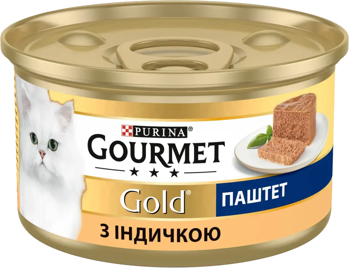 Фото 1 - Консерва для котів Gourmet Gold паштет з індичкою 85 г