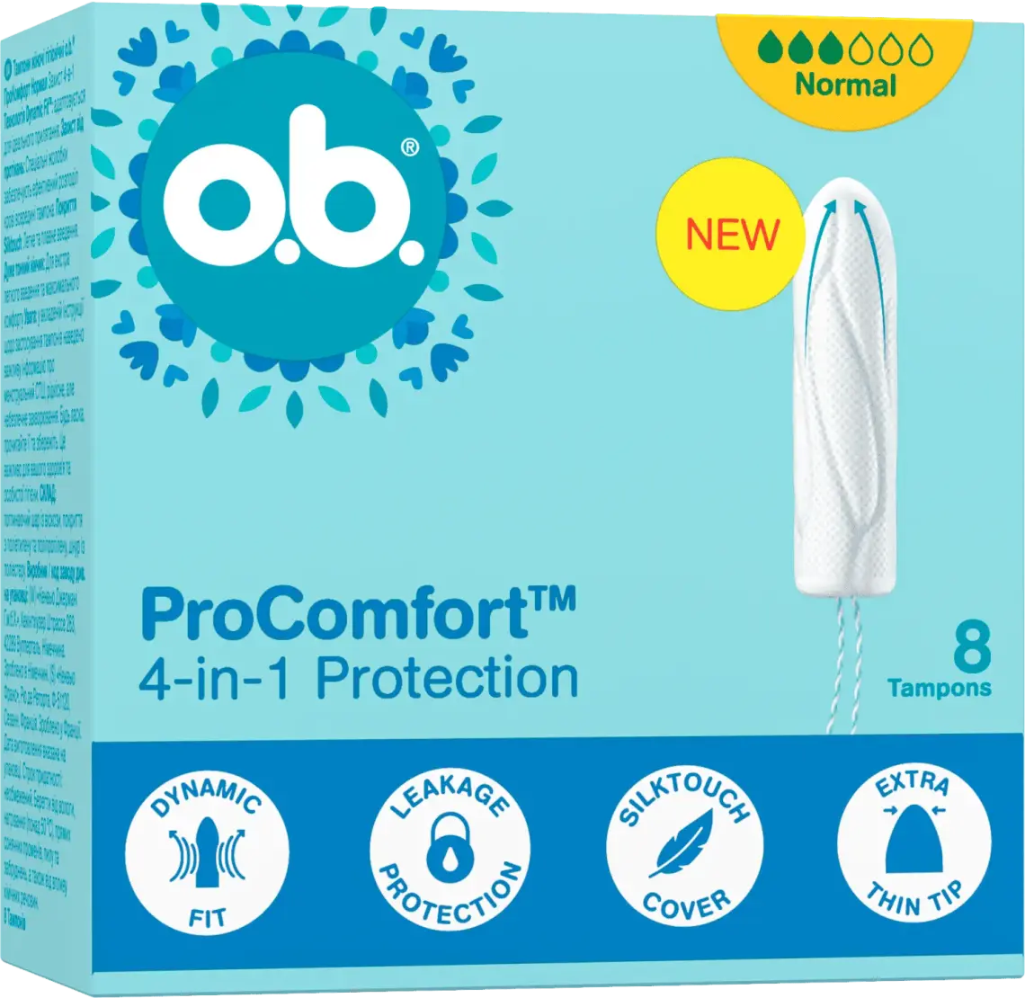 Фото 1 - Тампони O.b. Pro Comfort Normal 8 шт